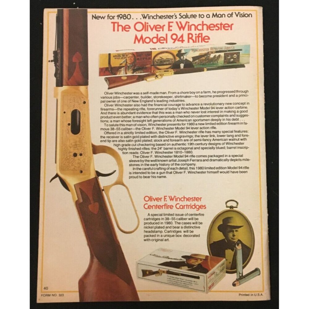 Winchester Western 1980 Sporting Arms &amp; Ammunition Catalog - 39 Pges - 5 1/2